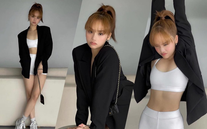 Miu Lê mặc đồ tập sát rạt không hề phản cảm, chân ngắn vẫn cân đẹp quần biker khó nhằn Ảnh 2