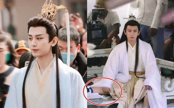 Thành Nghị gãy chân khi quay cảnh hành động trong 'Trầm vụn hương phai' Ảnh 2