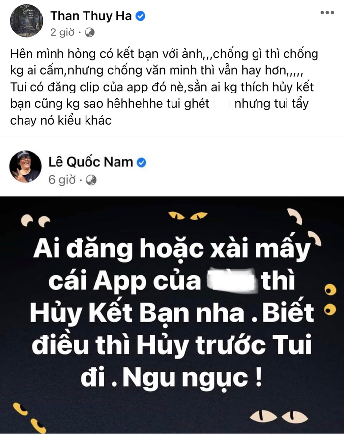 Thân Thúy Hà 'nổi đóa' trước phát ngôn của đạo diễn Lê Quốc Nam.