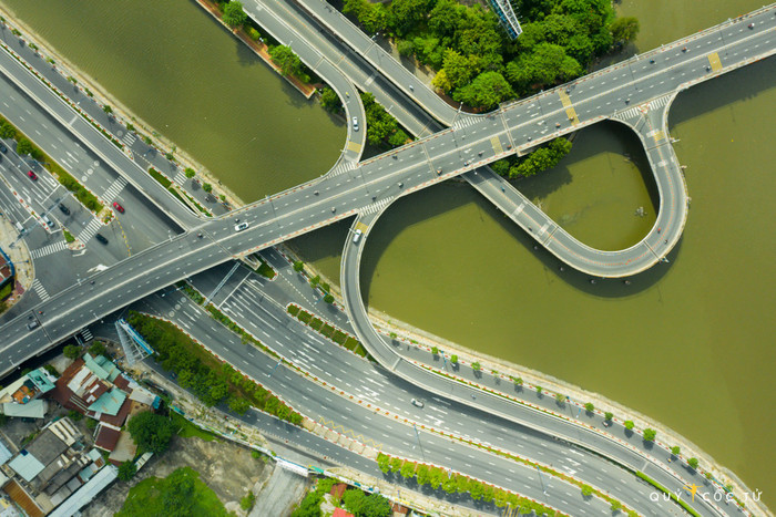 Chùm ảnh: Một Sài Gòn thú vị với góc nhìn từ không trung trong những ngày giãn cách Ảnh 9