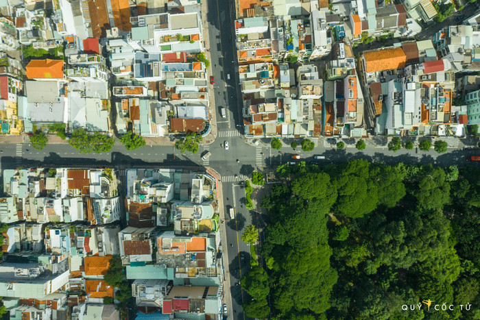 Chùm ảnh: Một Sài Gòn thú vị với góc nhìn từ không trung trong những ngày giãn cách Ảnh 14