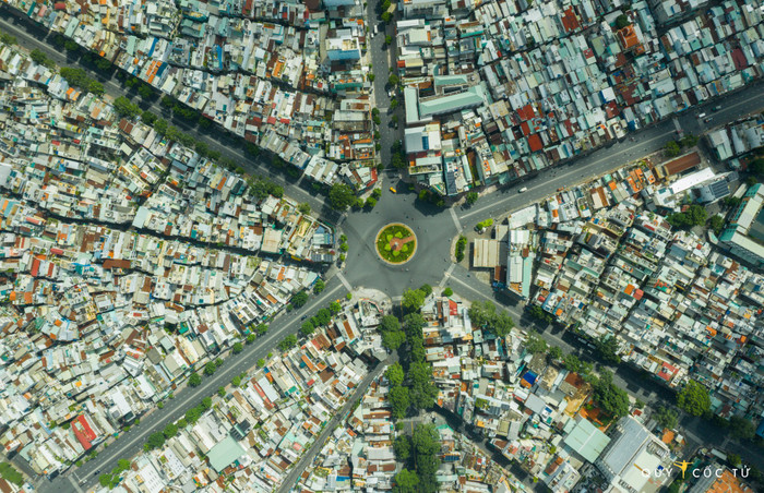 Chùm ảnh: Một Sài Gòn thú vị với góc nhìn từ không trung trong những ngày giãn cách Ảnh 10