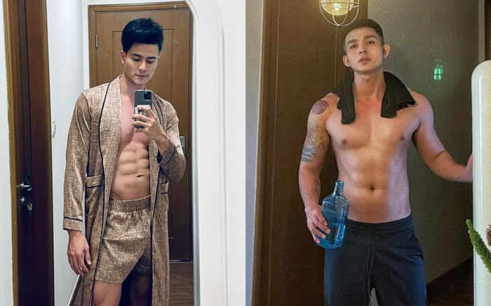 Sao nam tập tành khoe body mlem mùa dịch: VĩnhThụy, Jun Phạm 'rửa mắt' fan Ảnh 2