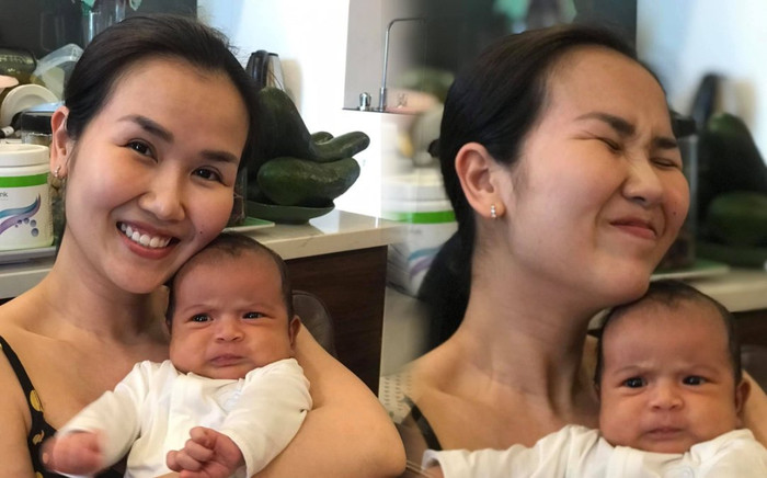 Võ Hạ Trâm khoe mặt mộc, không ngại làm xấu khi chụp ảnh bên con gái cưng Ảnh 2