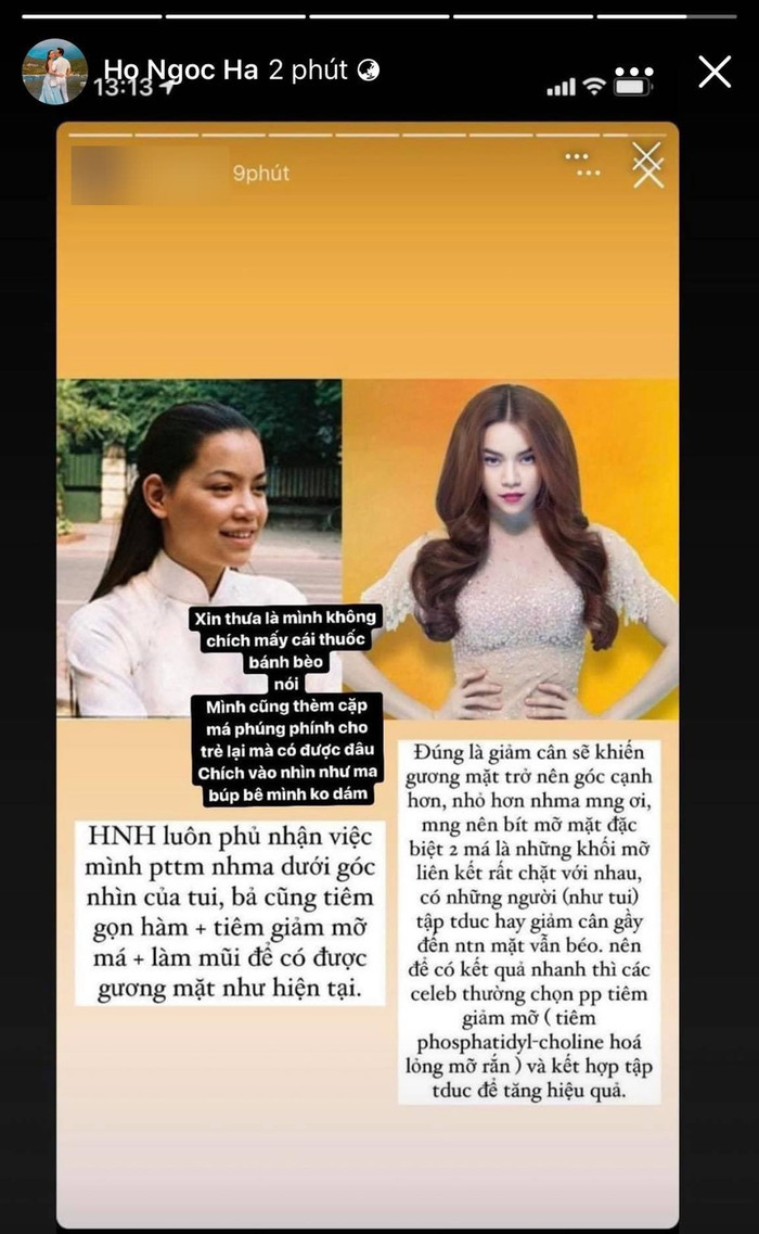 Bài đăng của Hồ Ngọc Hà.