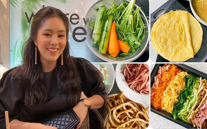 Lê Phương tận dụng nguyên liệu nấu ăn thừa chế biến món ngon cho gia đình Ảnh 2