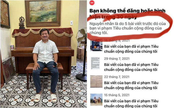 Facebook của ông Đoàn Ngọc Hải bất ngờ bị chặn 30 ngày, nick Facebook mới tiếp tục bị 'bay màu' Ảnh 2