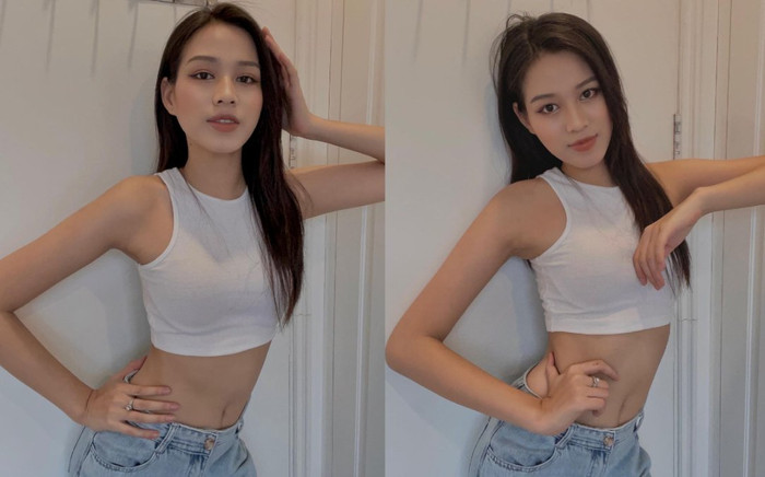 Đăng ảnh mặc croptop, Hoa hậu Đỗ Thị Hà được 'xin vía' cho eo thon giữa mùa dịch Ảnh 2