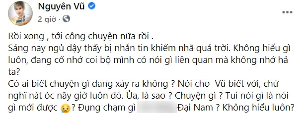 Nguyên Vũ bị dân mạng 'công kích', không hiểu đã 'đụng chạm gì' nữ CEO Đại Nam? Ảnh 2