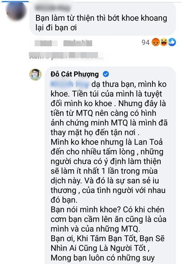 Bình luận từ anti-fan.
