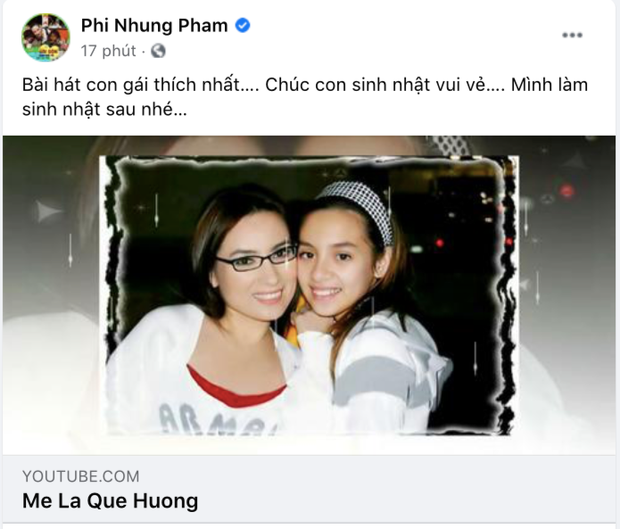 Bài đăng của Phi Nhung.