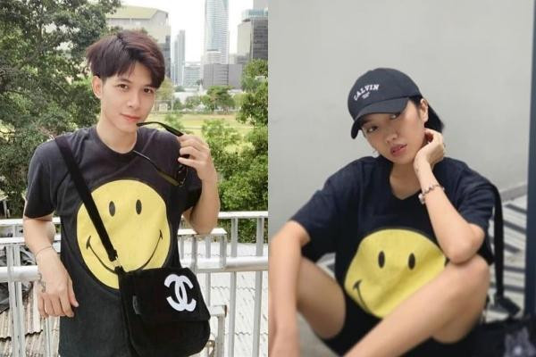 Không chỉ giống về hoạ tiết mà cả màu sắc trang phục cũng chẳng lệch đi đâu được.&nbsp;