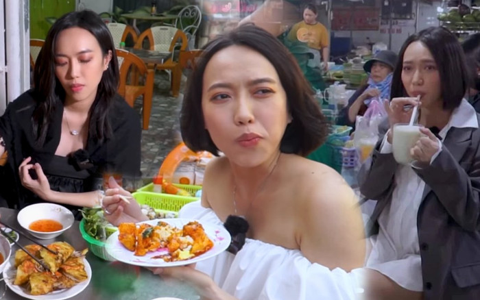 Trước tin đồn sinh con, Diệu Nhi bị fan soi vác bụng bầu ăn sập cả Phan Thiết Ảnh 2