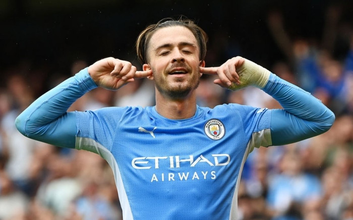 'Bom tấn' Jack Grealish ghi bàn đầu tiên cho Man City bằng… đầu gối Ảnh 2