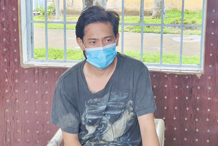 Đối tượng Trần Thành Công tại cơ quan công an