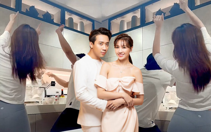 Mùa dịch không đi diễn được, Hari Won và Trấn Thành biến bếp thành sân khấu quẩy 'quên lối về' Ảnh 2