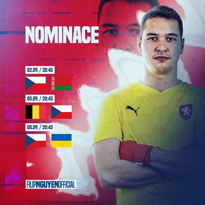 Filip Nguyễn chia sẻ niềm vui khi được triệu tập lên tuyển CH Séc đá vòng loại World Cup 2022.