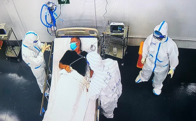 Điều trị bệnh nhân Covid-19 ở TP. Hồ Chí Minh. (Nguồn: SKĐS)