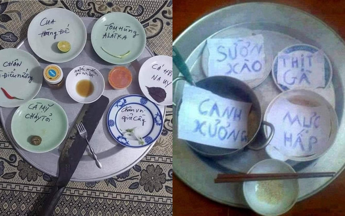 'Thế này ăn làm sao, khó ăn lắm', 'Thật hài hước'... là một số bình luận của cư dân mạng dưới các bức ảnh này.