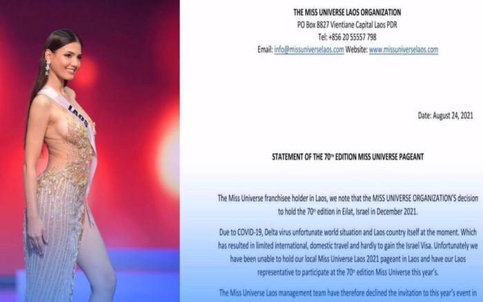 Sau Malaysia, đến lượt Lào bỏ cuộc chơi Miss Universe 2021, fan quốc tế hụt hẫng Ảnh 2