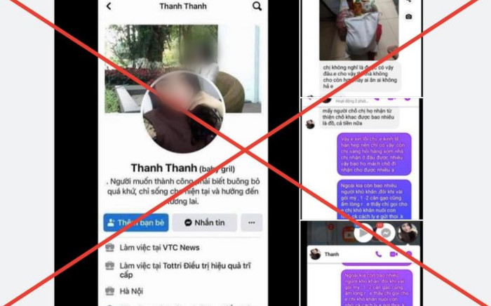 Facebook Thanh Thanh điều trị bệnh trĩ cấp, chê quà từ thiện xưng làm việc ở VTC News là giả mạo Ảnh 2