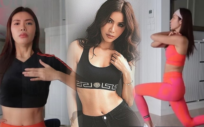 Minh Tú hướng dẫn bài tập siêu dễ, chỉ hít thở cũng giúp eo săn chắc Ảnh 2