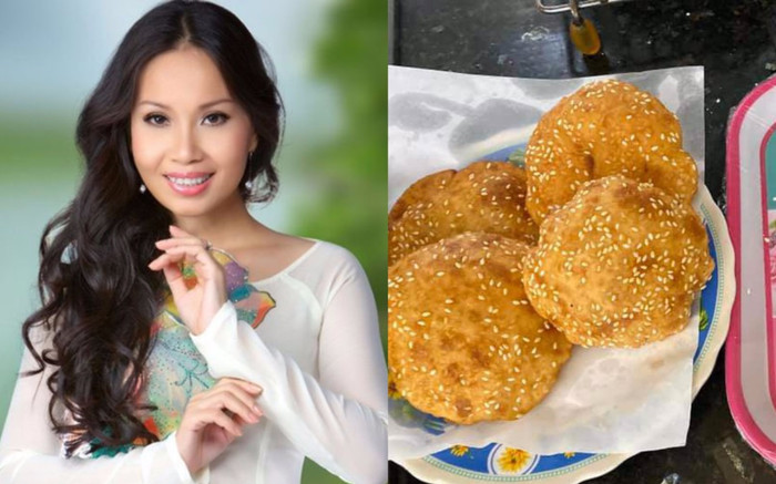 Cẩm Ly vào bếp làm bánh tiêu siêu ngon cho gia đình, ai dè bị chồng 'bóc mẽ' Ảnh 2