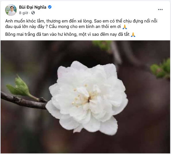 MC Đại Nghĩa bày tỏ niềm thương tiếc