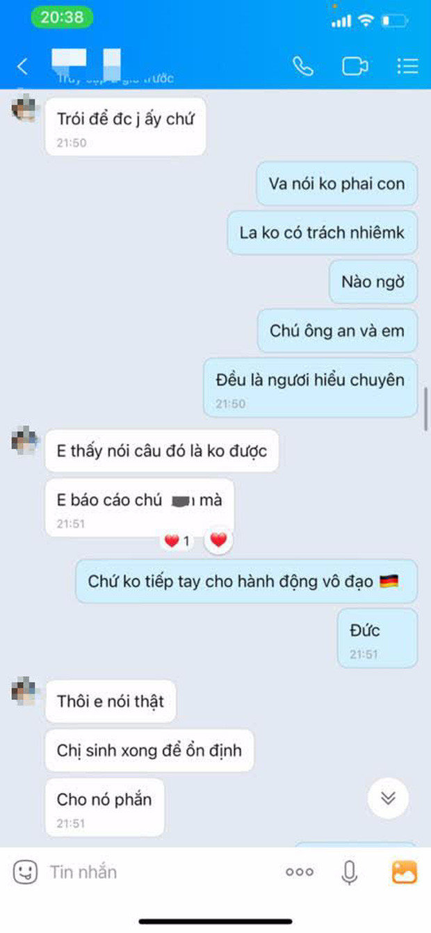 Tin nhắn bằng chứng của Quế Vân.