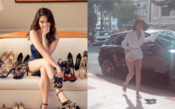 Ngọc Trinh nhiều lần suýt vồ ếch vì những đôi giầy cao gót xịn xò đắt đỏ Ảnh 2