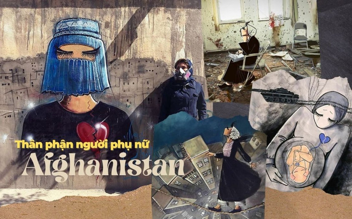 Trái tim rỉ máu qua loạt tác phẩm đường phố đầy ám ảnh về thân phận người phụ nữ Afghanistan Ảnh 2