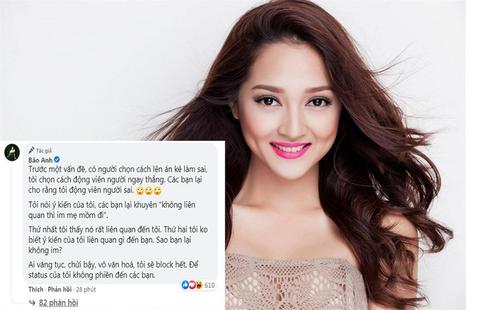 Bảo Anh sâu cay 'đáp trả' anti-fan sau phát ngôn làm từ thiện: 'Tôi vui, vì mấy bạn chửi tôi' Ảnh 2