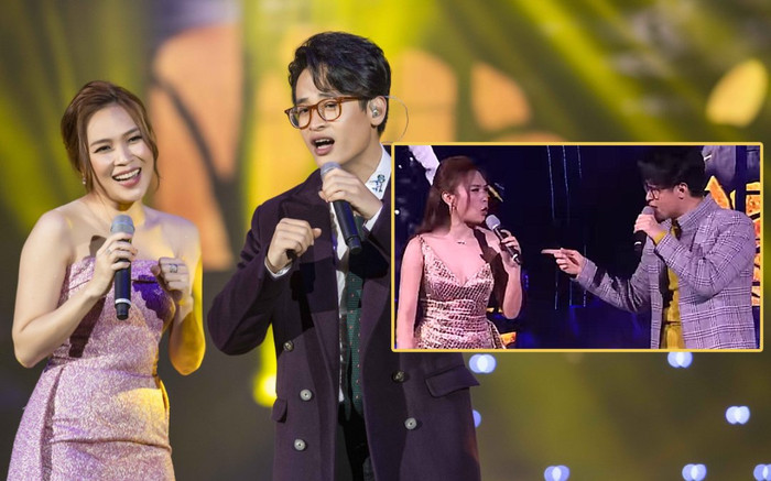 Chỉ cần biến tấu bài hát một chút, Hà Anh Tuấn có ngay màn tán tỉnh Mỹ Tâm ngay trên sân khấu Ảnh 2