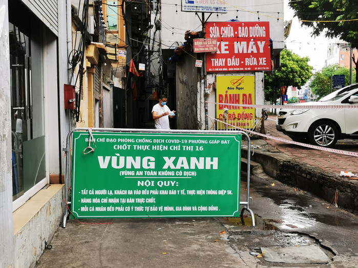 Cận cảnh 'Điểm nóng Covid-19' nơi ghi nhận 41 ca F0 tại phường Giáp Bát Ảnh 12