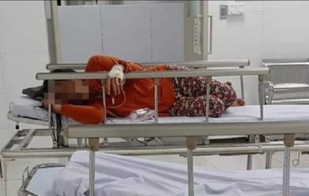 Chị T. đang được điều trị tại bệnh viện. Ảnh: BVPL