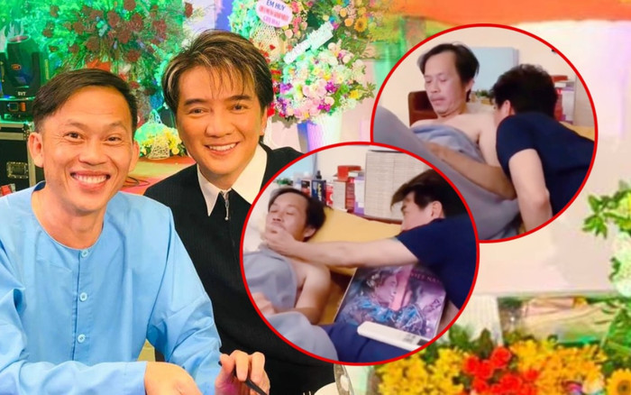 Ồn ào từ thiện chưa kịp lắng, dân mạng xôn xao trước clip Đàm Vĩnh Hưng hôn hít Hoài Linh trên giường Ảnh 2