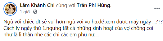 Cách li ông xã, Lâm Khánh Chi tuyên bố 'ngưng tất cả sinh hoạt vợ chồng coi như li thân' Ảnh 2