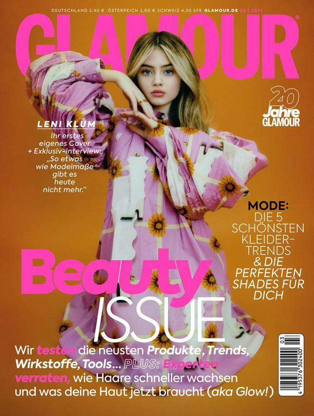 Leni Klum xuất hiện trên tờ cover kỉ niệm 20 năm thành lập tạp chí Glamour Đức 
