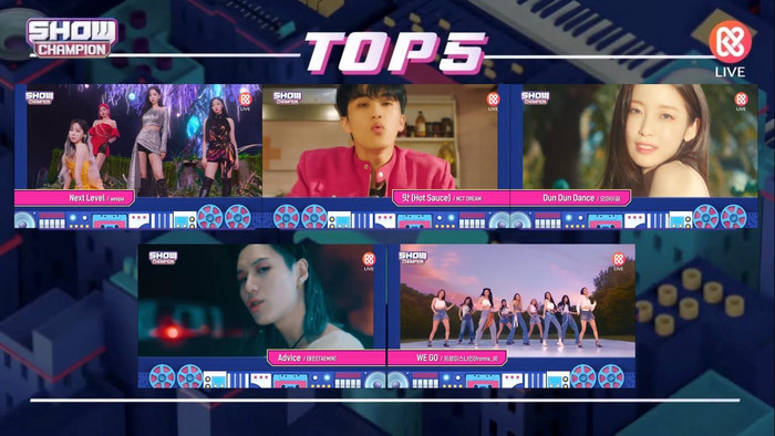 Những lần aespa được đề cử trên chương trình âm nhạc.