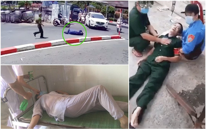 Xúc động những khoảnh khắc cán bộ trực chốt, y bác sĩ ngất xỉu vì làm việc liên tục đến kiệt sức Ảnh 2