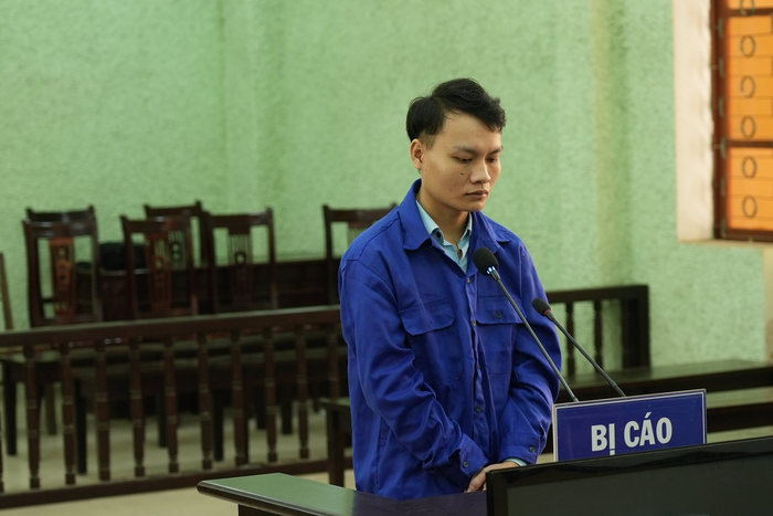 Bị cáo Trần Trung Thái tại toà.