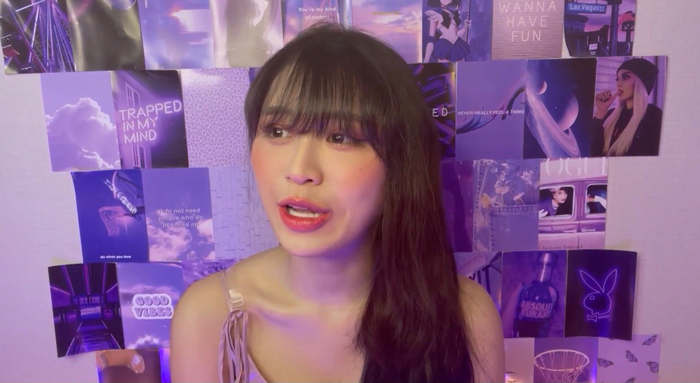 Han Sara tâm sự: 'Tôi cảm thấy hơi buồn vì phải hát một mình, quay một mình. Tuy nhiên mọi thứ không sao, tôi vẫn ổn'.