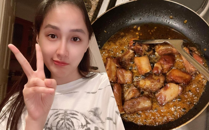 Muôn kiểu lầy lội khi nấu ăn của Mai Phương Thúy khiến fan cười xỉu Ảnh 2