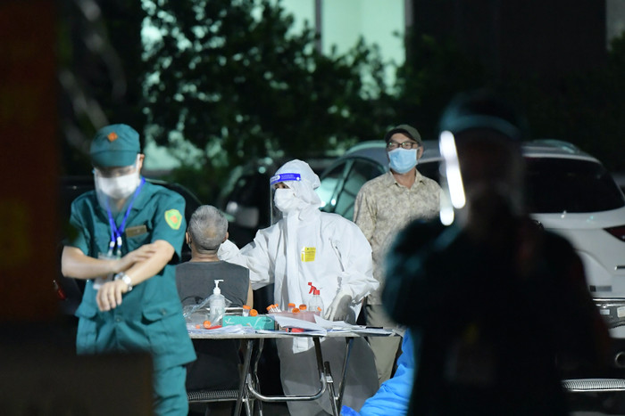 Quận Thanh Xuân đã xét nghiệm cho khoảng gần 600 trường hợp liên quan hai ca F0 trên.