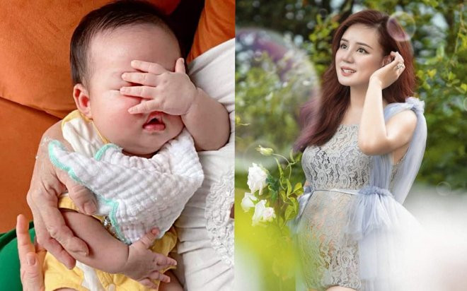 Vy Oanh lần đầu khoe cận mặt con thứ 3 sau thời gian giấu kín, vẻ bụ bẫm khiến dân tình hết mực 'thả tim' Ảnh 2