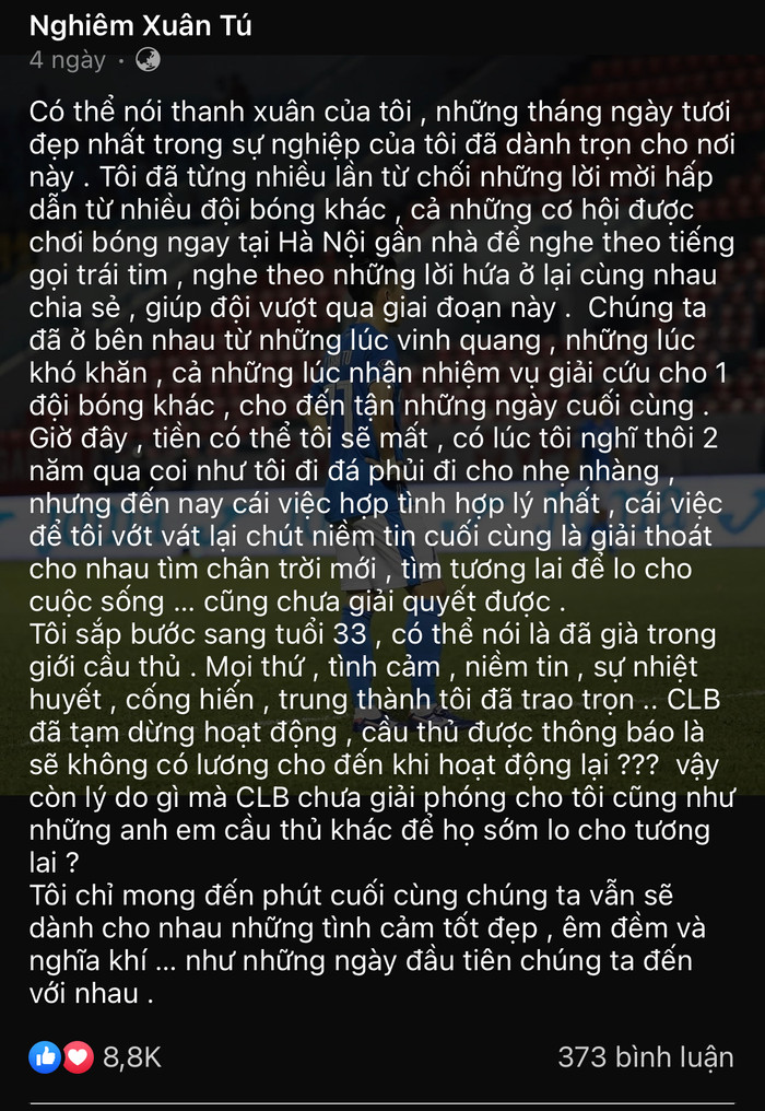 Lãnh đạo VPF, VFF liệu có đọc thấy những điều nghịch lý đang xảy ra với cầu thủ Quảng Ninh FC?