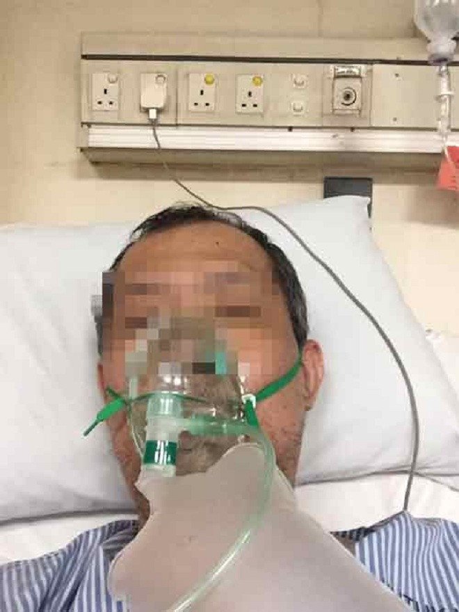 Anh Hoàng, người nhiễm Covid-19 sau khi tiêm vaccine ngừa Covid-19. 