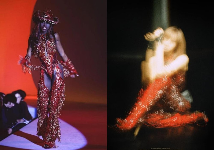 Trong loạt teaser đầu tiên nhá hàng, hình ảnh Lisa Black Pink trong bộ bodysuit cắt xẻ tứ bề đến từ nhà mốt đình đám Thierry Mugler