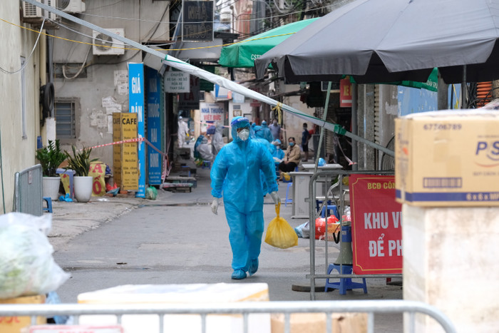 PPhường Thanh Xuân Trung đang là điểm dịch nóng nhất Hà Nội.