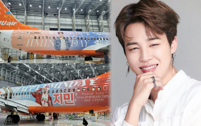 Fan Jimin (BTS) quyết chơi lớn, thiết kế cả chiếc máy bay có hình nam thần tượng Ảnh 2